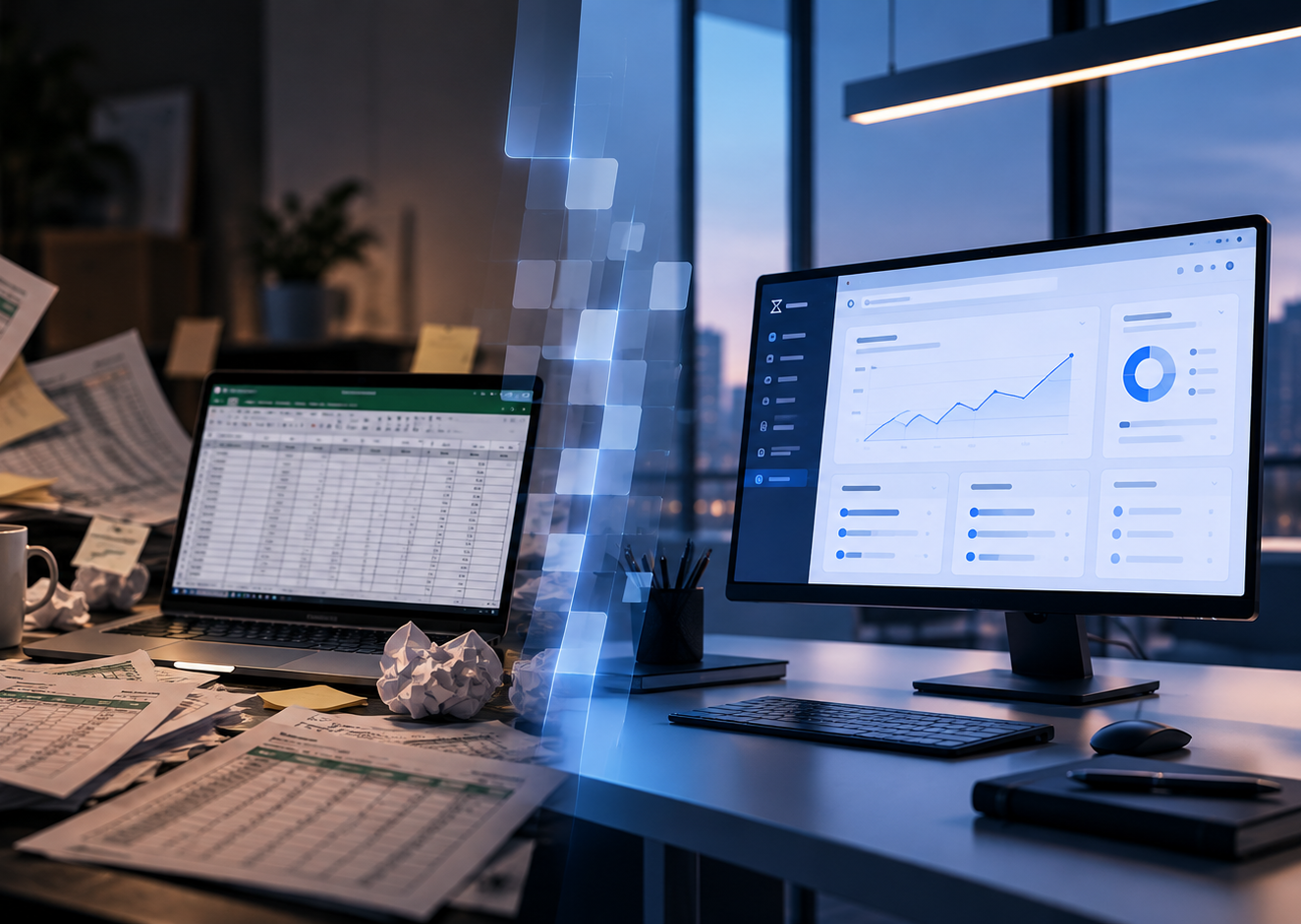 Sua empresa cresceu, mas sua operação continua presa em planilhas?